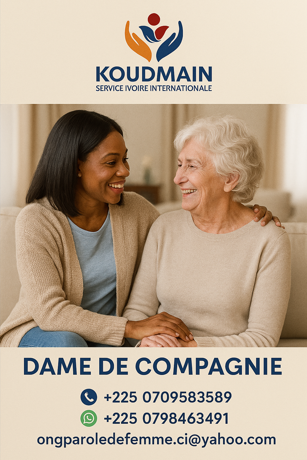 Flyer dame de compagnie
